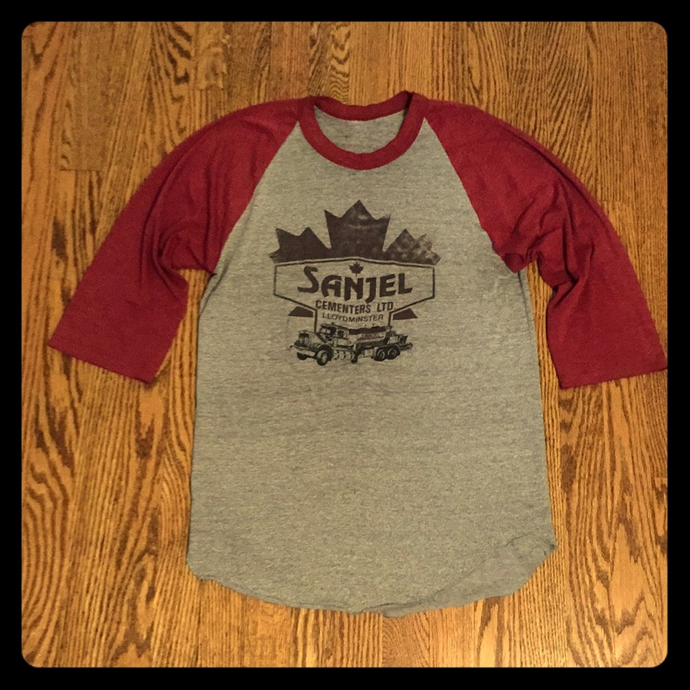 Vintage Sanjel Cementers 3/4 sleeve t-shirt